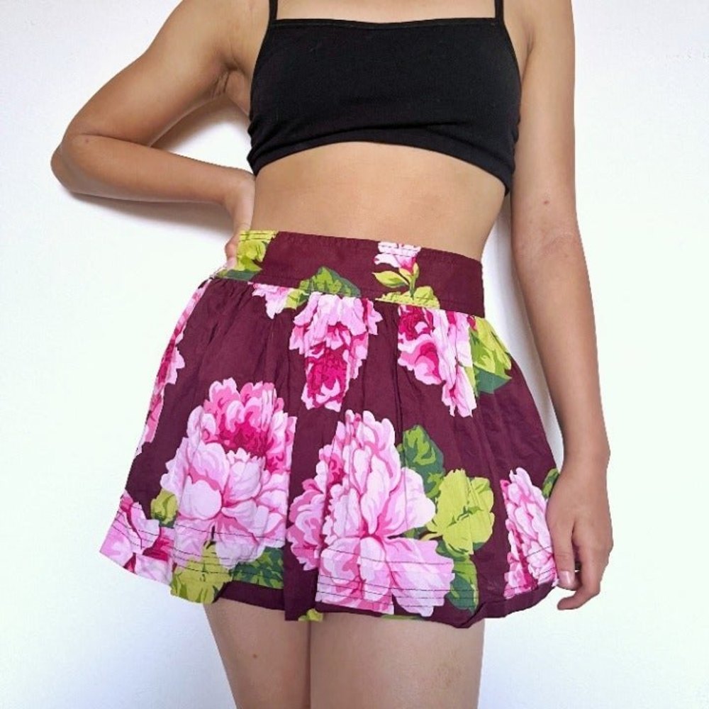 Abercrombie & Fitch Pink Floral  Skirt